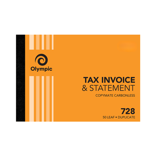 OLYMPIC CARBONLESS INVSTMNT BOOK 728 Dup 50Leaf 210x148mm